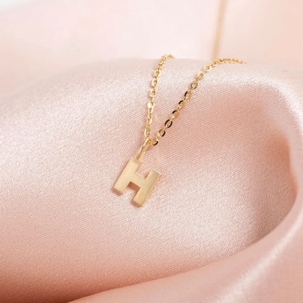 - H - Necklace | 9ct Gold