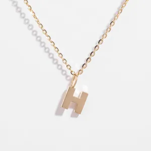 - H - Necklace | 9ct Gold