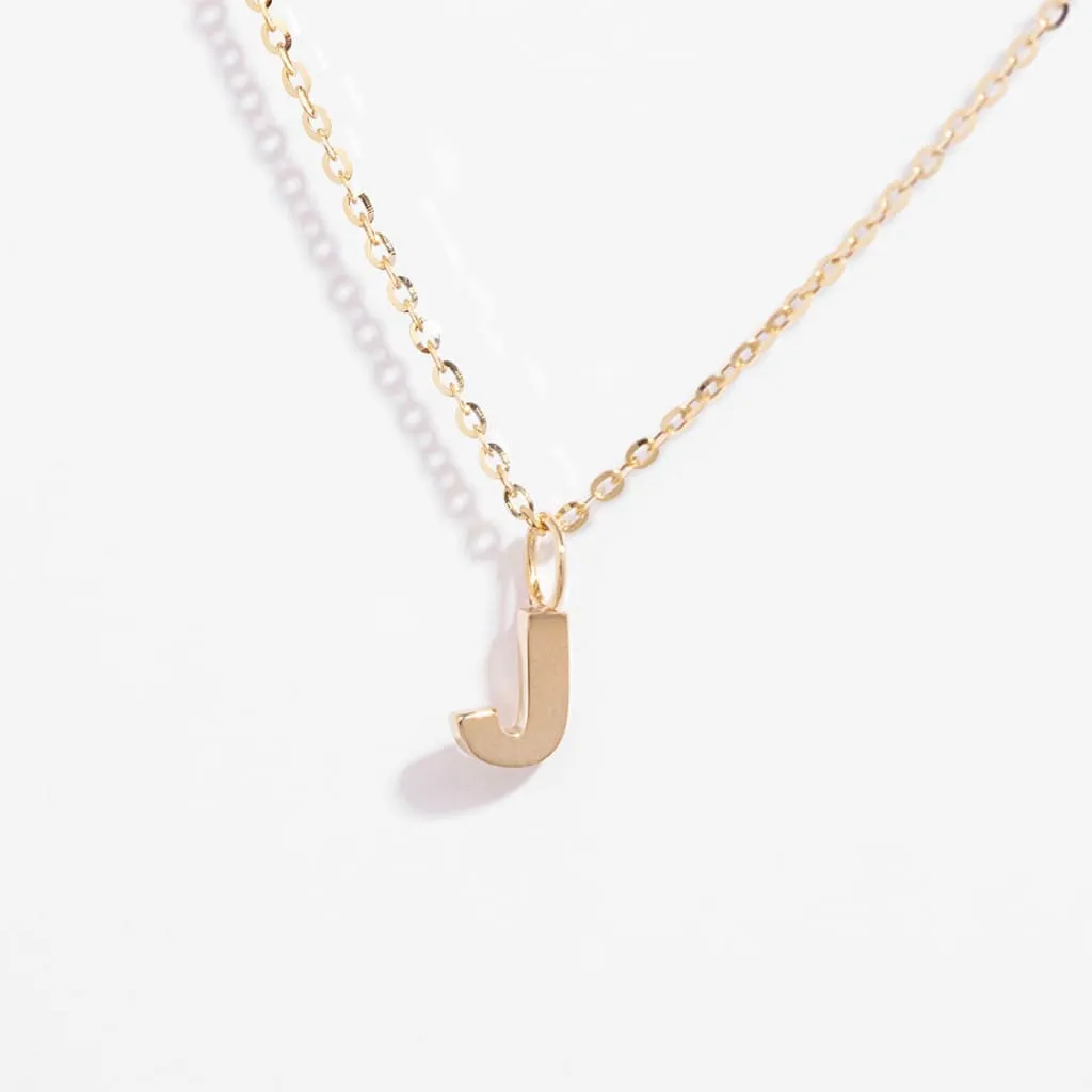- J - Necklace | 9ct Gold