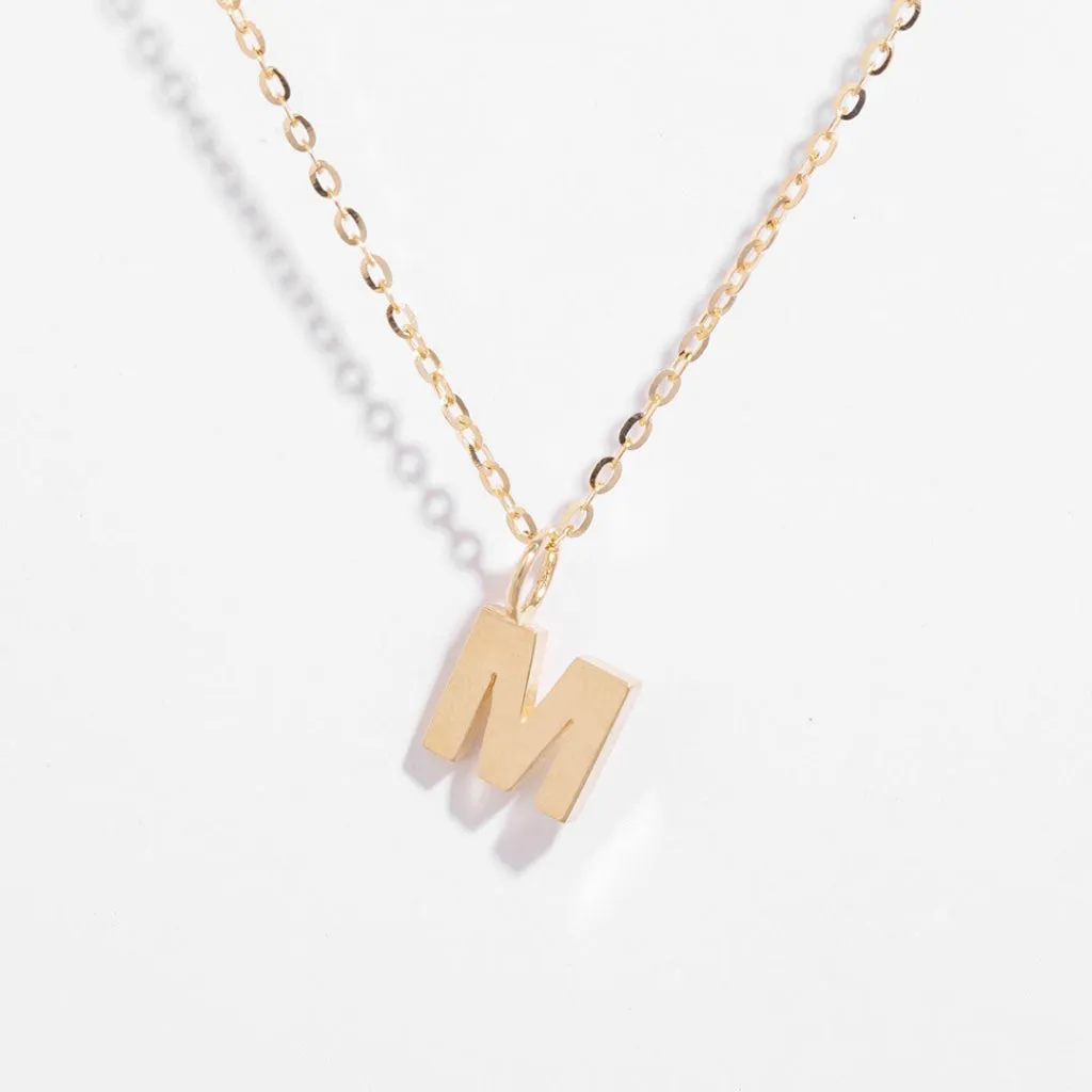 - M - Necklace | 9ct Gold