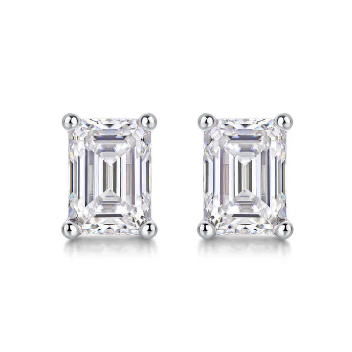 أقراط مويسانيتي فضيةsilver moissanite earrings