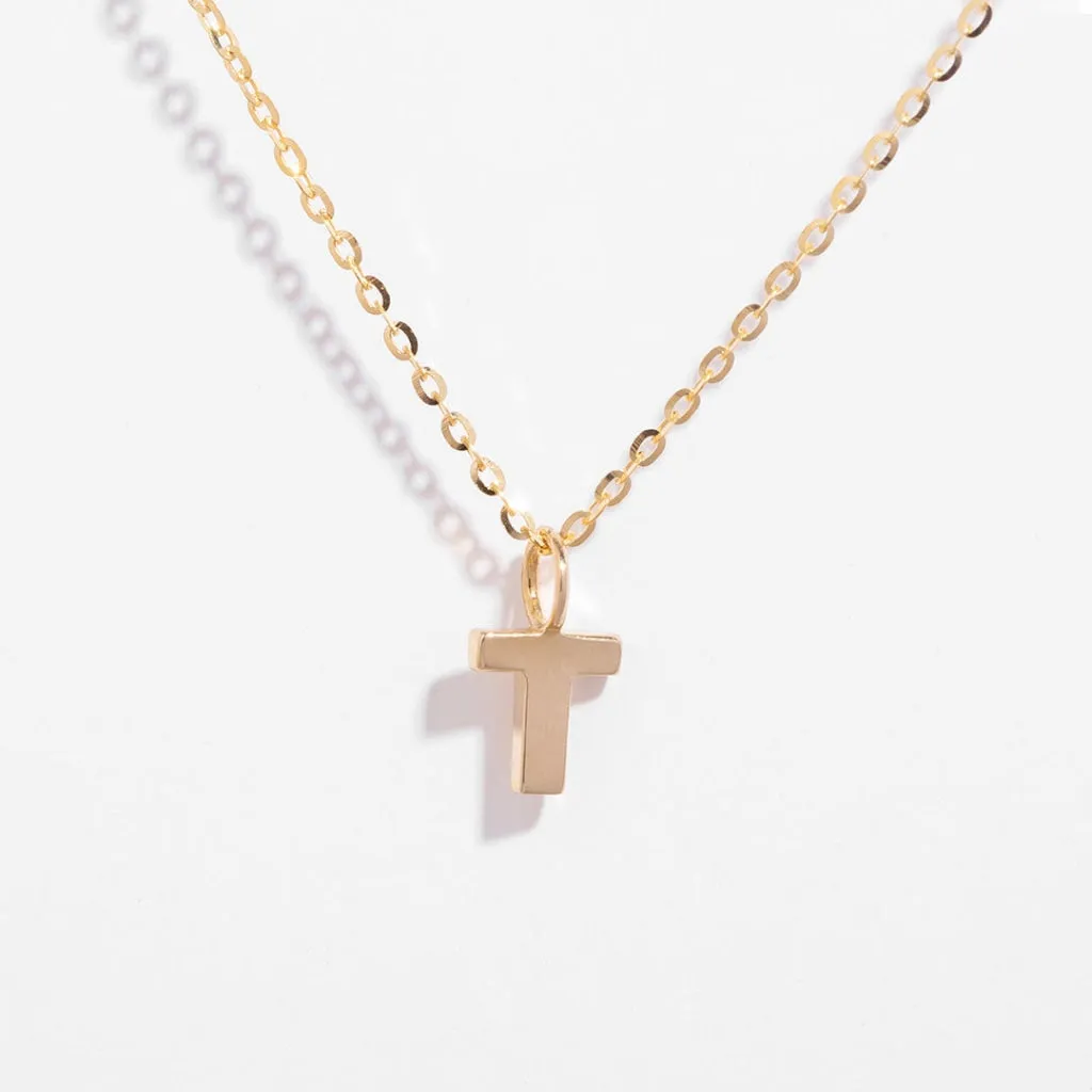 - T - Necklace | 9ct Gold