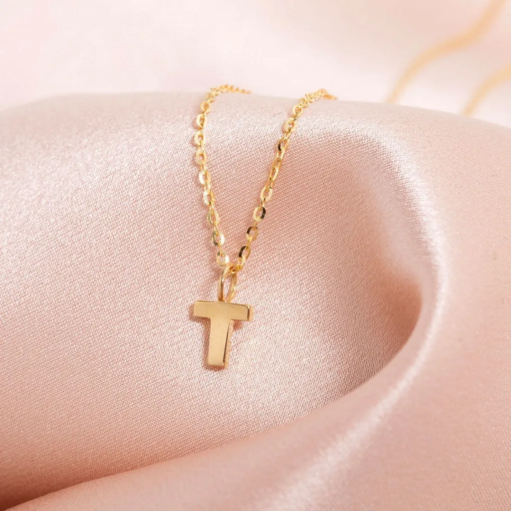 - T - Necklace | 9ct Gold
