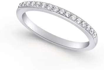 0.40 ct Ladies Round Cut Diamond Wedding Band Ring in Platinum