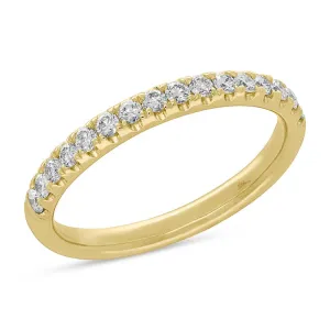 0.40ct 14k Yellow Gold Diamond Lady's Band
