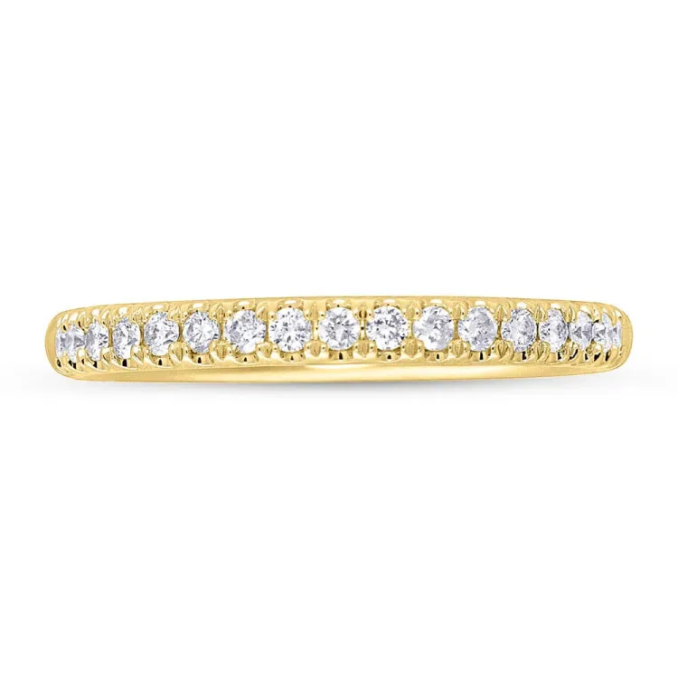 0.40ct 14k Yellow Gold Diamond Lady's Band