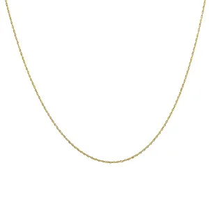 10K Yellow Gold 16" Rope Chain With Spring Ring Clasp
