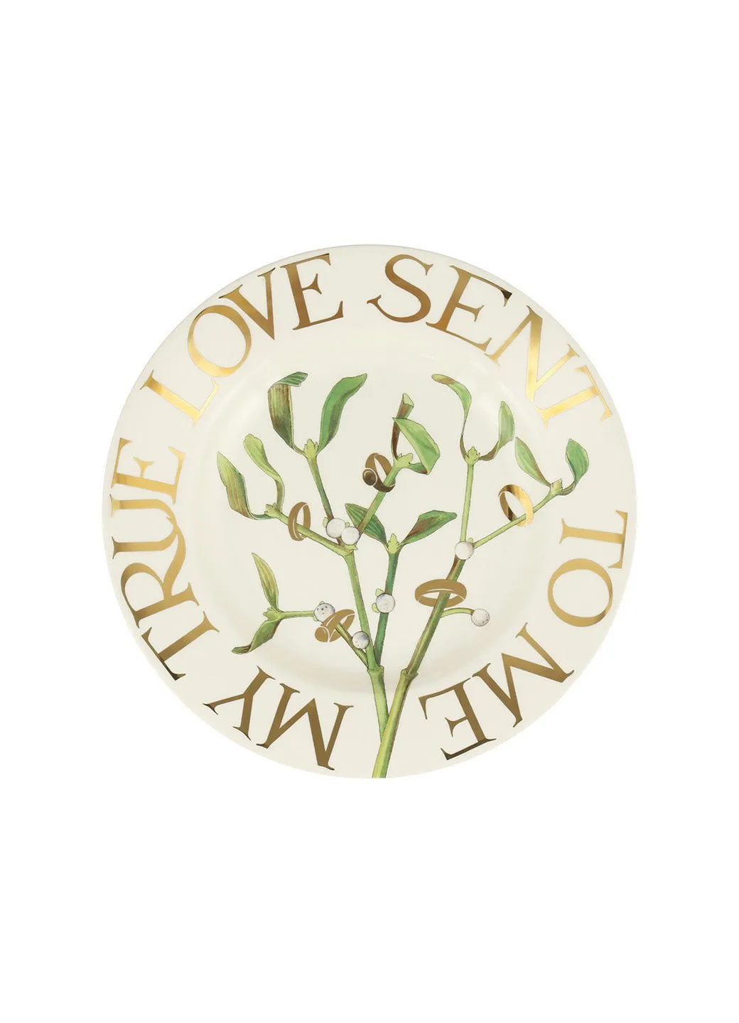 12 Days Of Christmas Five Gold Rings 8 1/2 Inch Plate - Club Exclusive