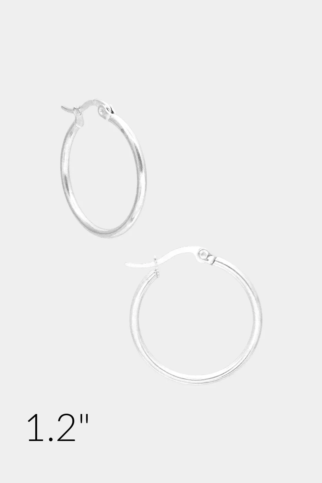 1.2" Bold Hoop Earrings