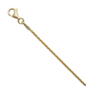 16" Gold Plated Round Cable Chain