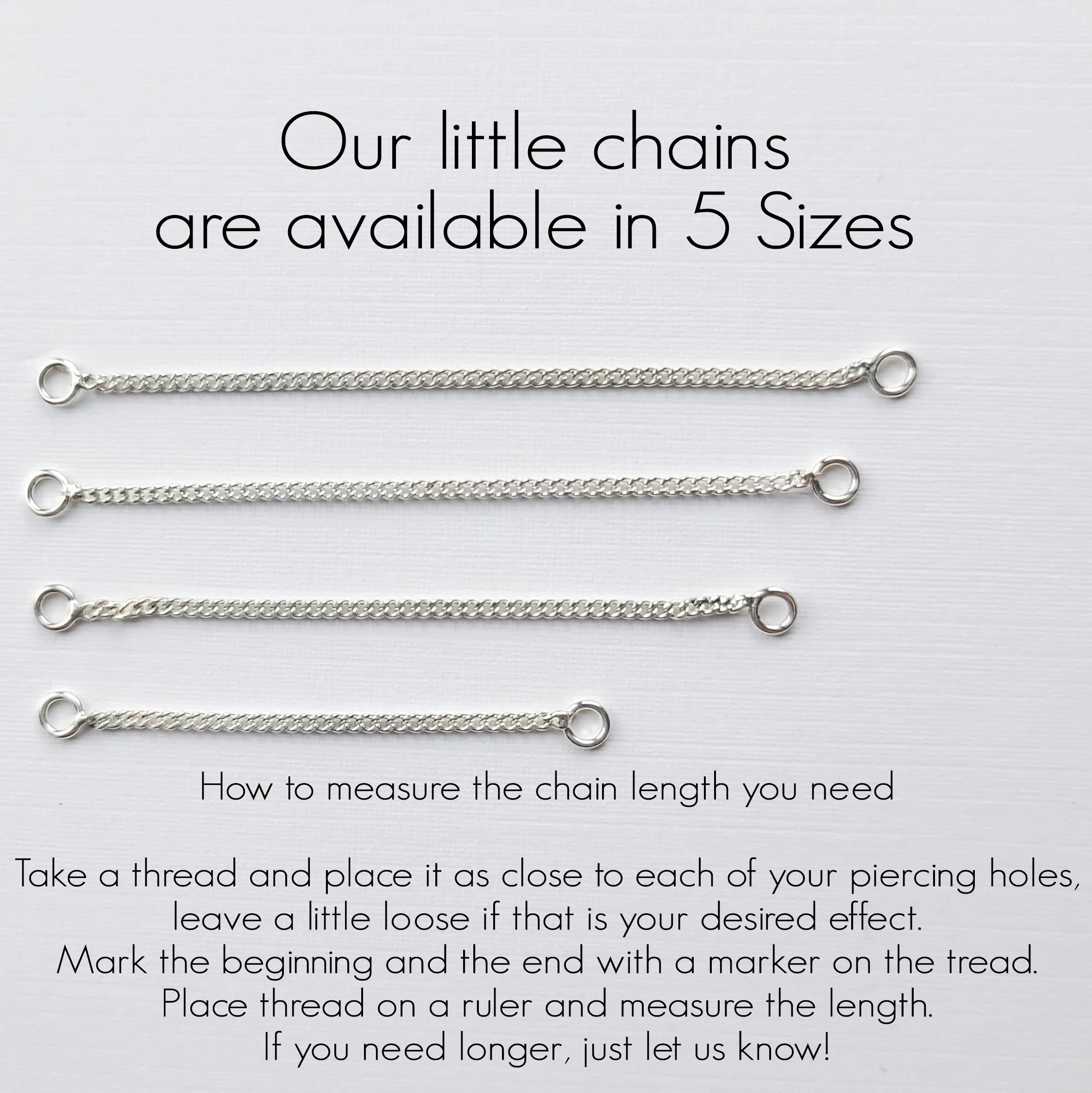 2mm Bold Silver Nose Chain
