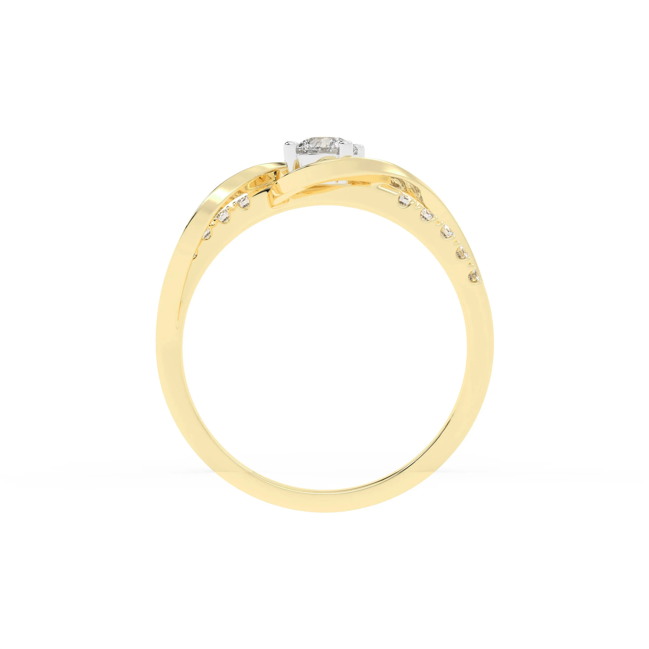30 Cents Eternal Star Diamond Gold Ring