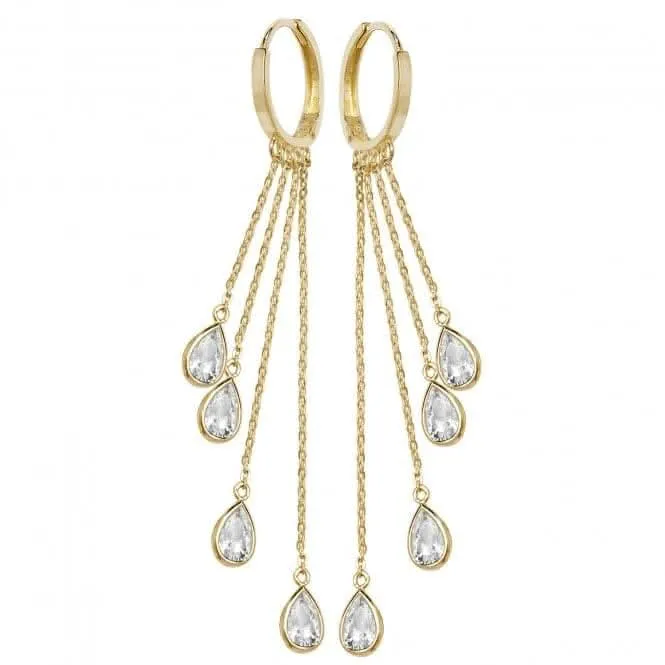 9ct Yellow Gold Drop Earrings ER1123