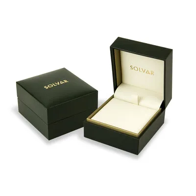 9k Gold Emerald Shamrock Necklace