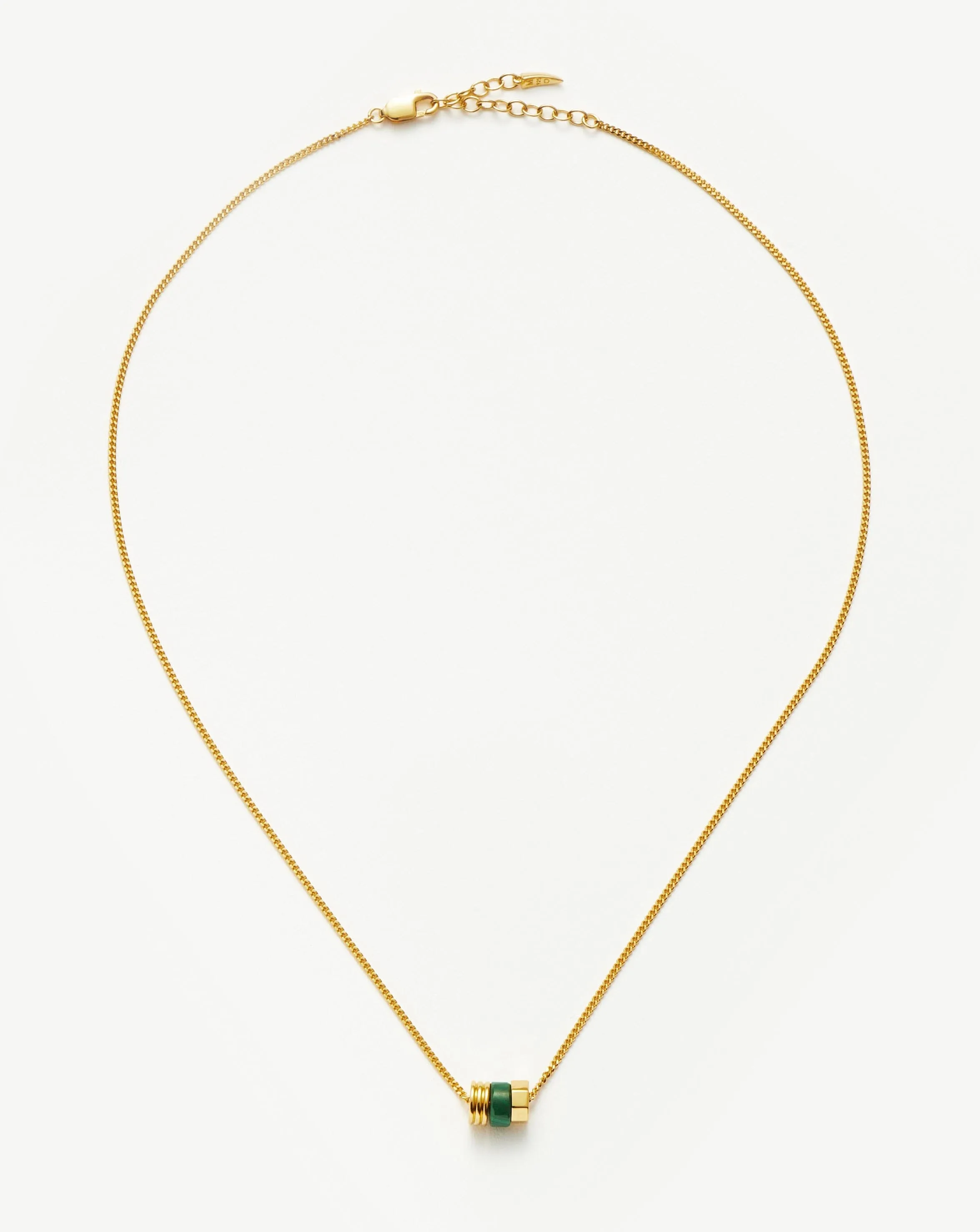 Abacus Beaded Floating Charm Necklace | 18ct Recycled Gold Vermeil on Recycled Sterling Silver