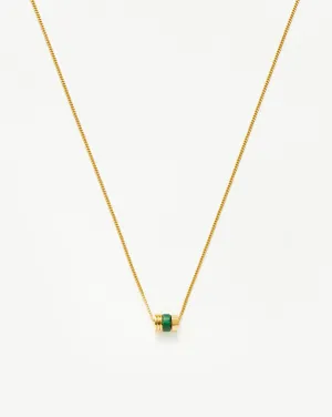 Abacus Beaded Floating Charm Necklace | 18ct Recycled Gold Vermeil on Recycled Sterling Silver