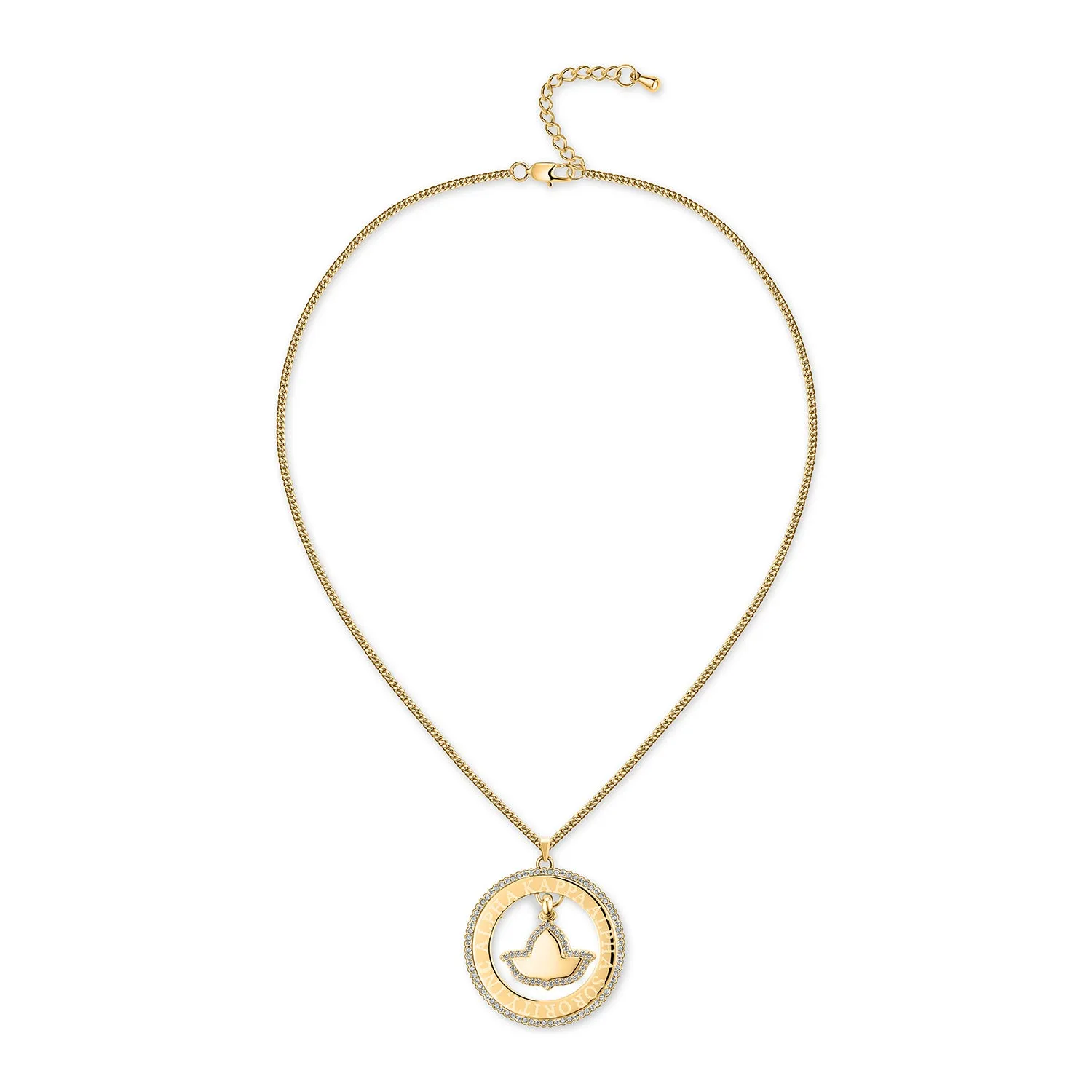 AKA Laser Engraved Necklace-Gold