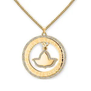 AKA Laser Engraved Necklace-Gold