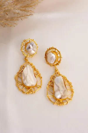 Alice Jali Pearl Earrings