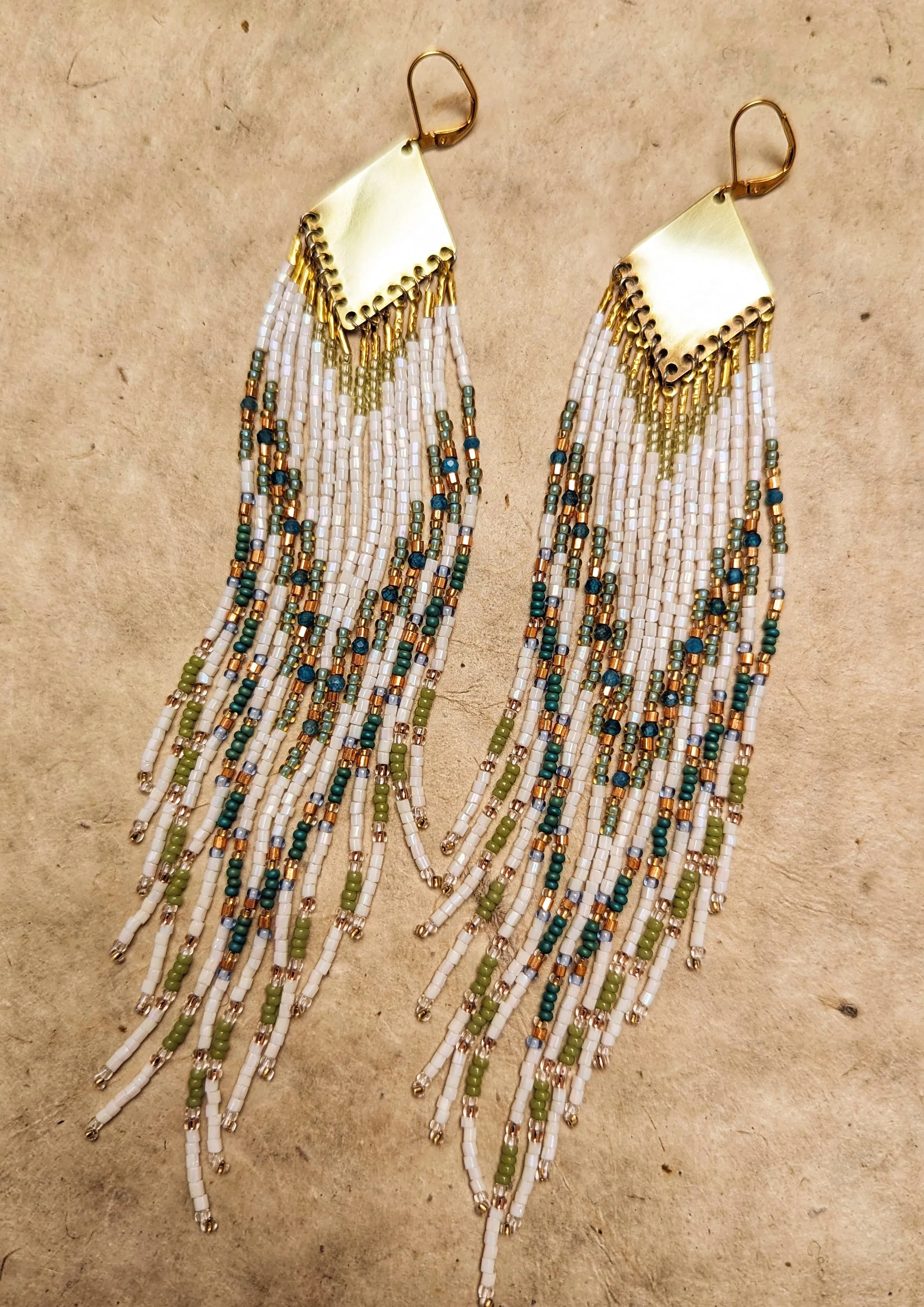 Amy Green Apatite Seed Bead Earrings