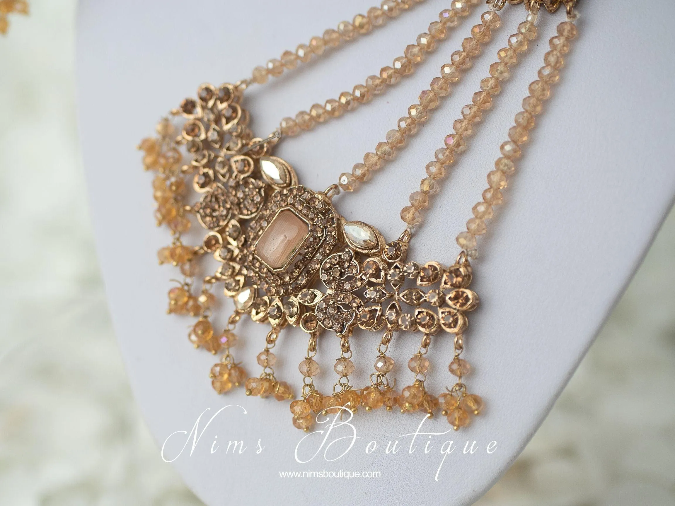 Ananya Peach Maharani Set
