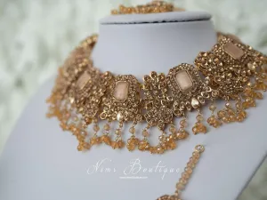 Ananya Peach Maharani Set