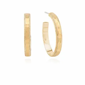 Anna Beck Small Hammered Hoop Earrings - Gold