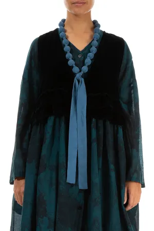 Azure Silk Bead Necklace