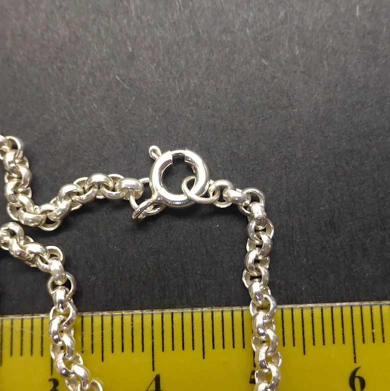 Belcher Chain 3 mm wide links, 925 Silver