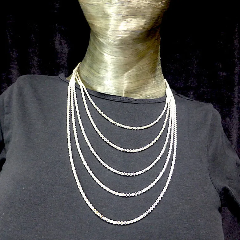 Belcher Chain 3 mm wide links, 925 Silver