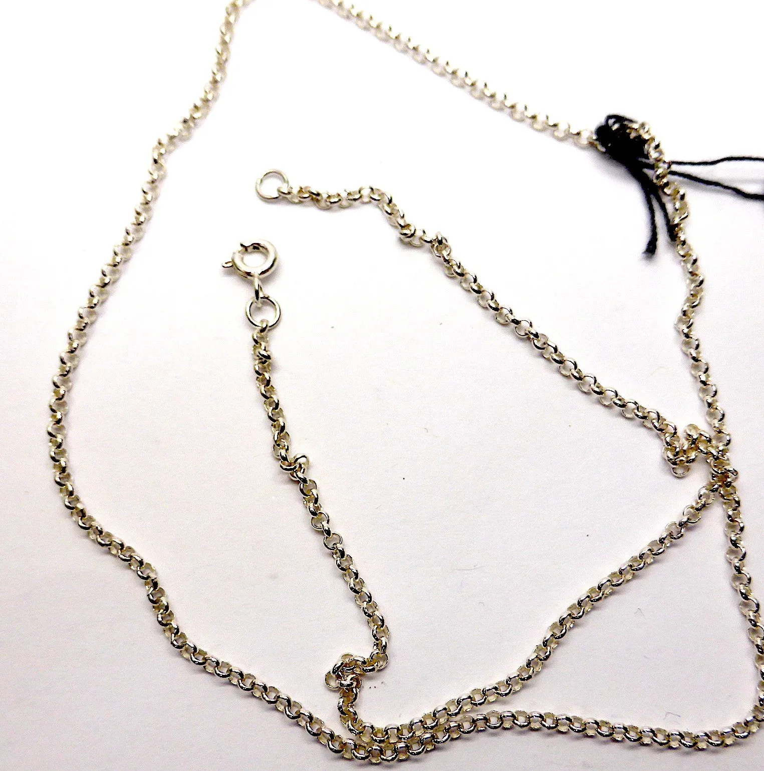 Belcher Chain with fine 2 mm links in 925 Sterling Silver