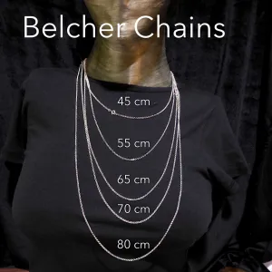Belcher Chain with fine 2 mm links in 925 Sterling Silver
