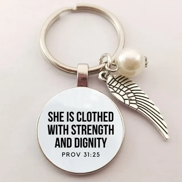 Bible Verse Key Chains