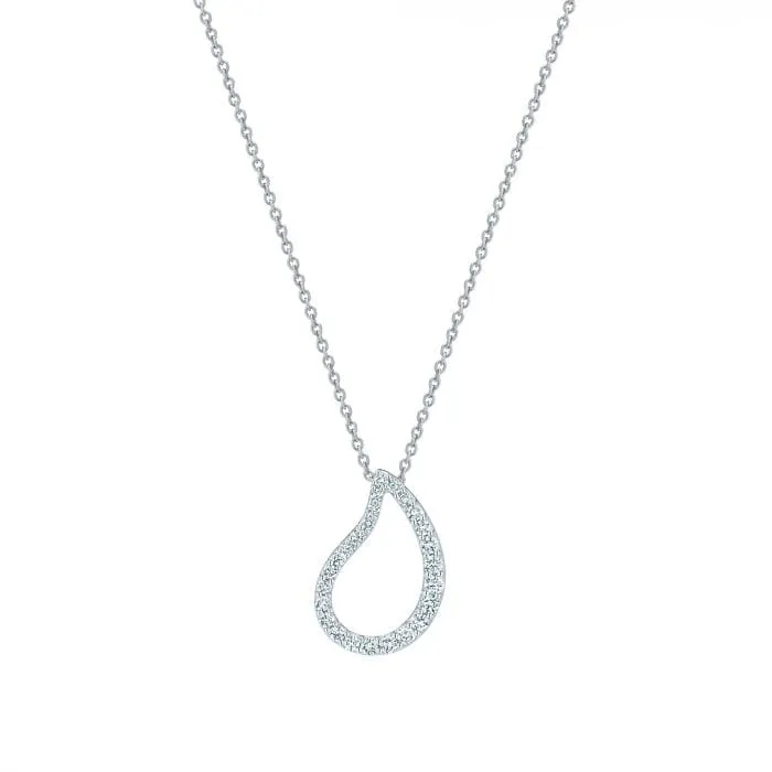 Birks Petale White Gold Necklace