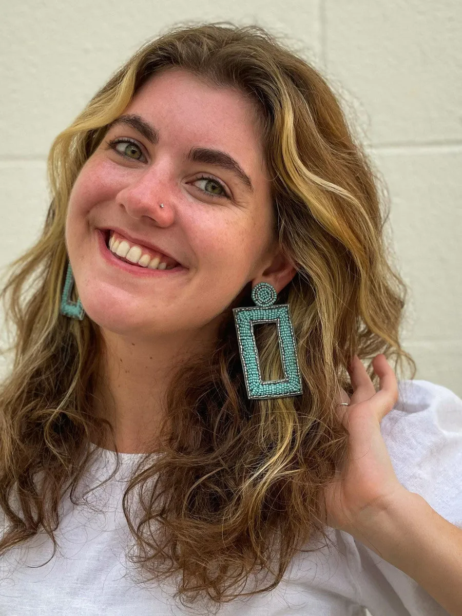Bold Beaded Earrings