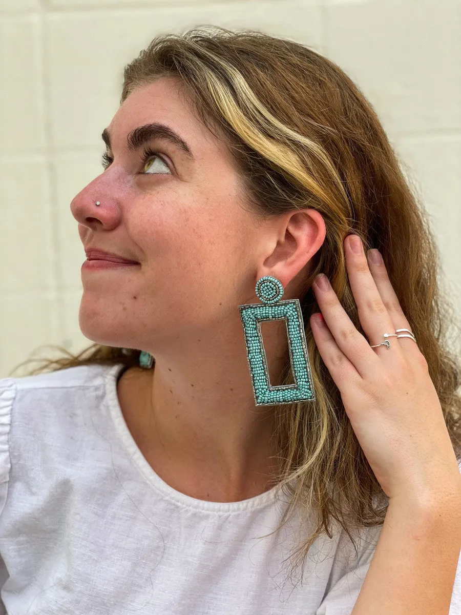 Bold Beaded Earrings