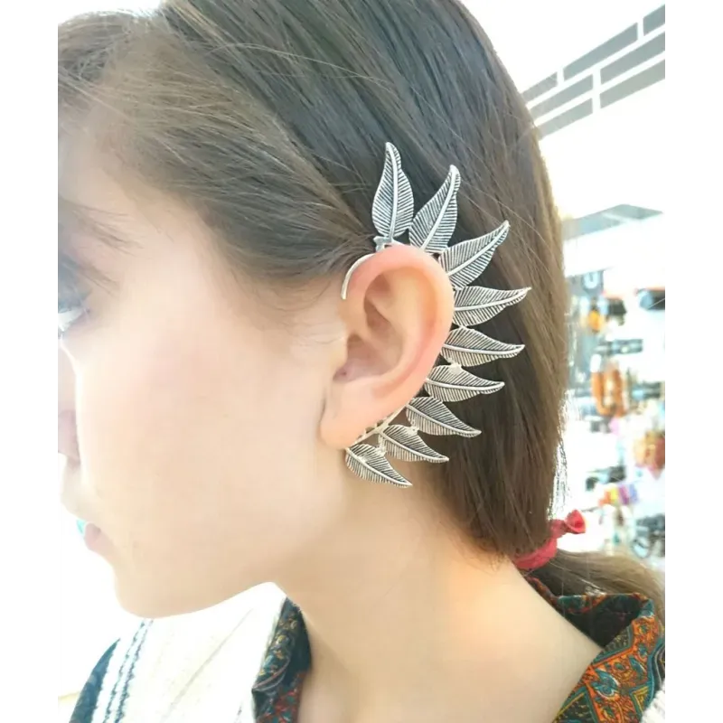 Bold Boho Leaf Earcuff