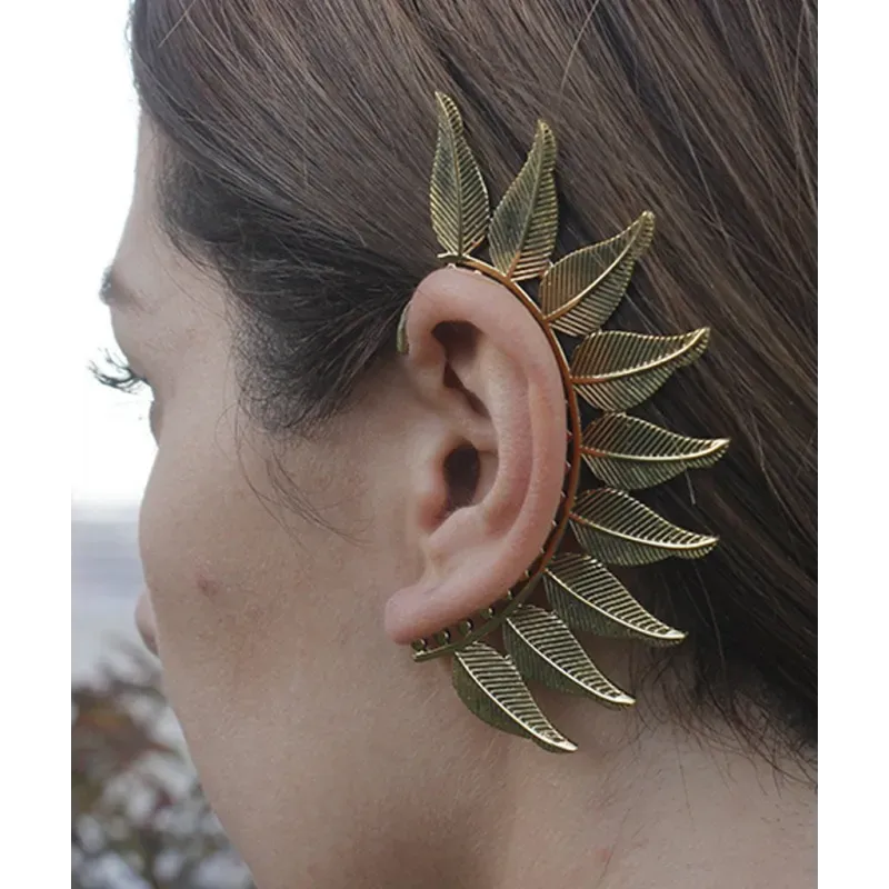 Bold Boho Leaf Earcuff