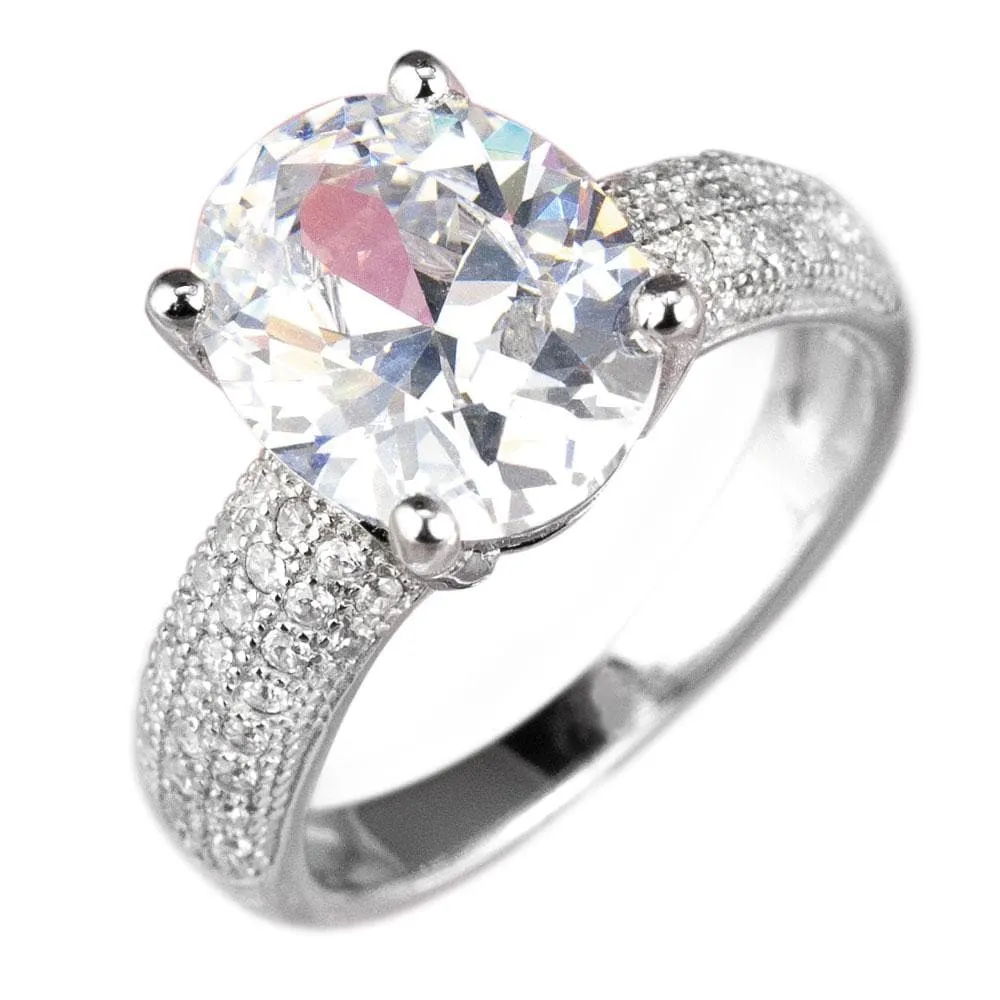 Caravella Rhodium Ring