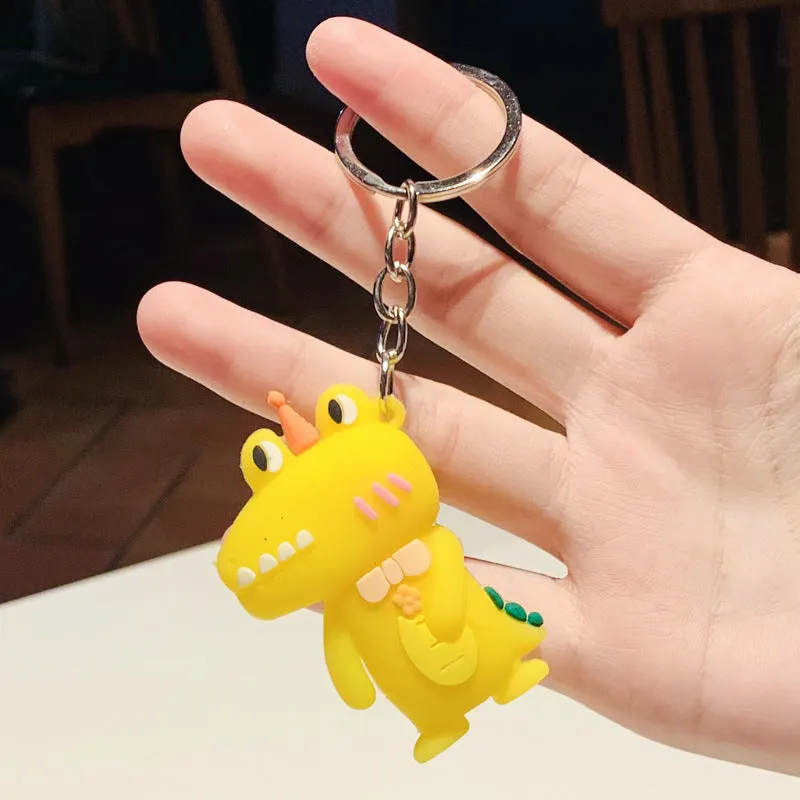 Cartoon Crocodile Keychain with Soft Glue Gift for Him