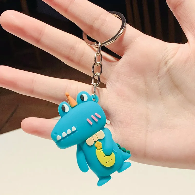 Cartoon Crocodile Keychain with Soft Glue Gift for Him