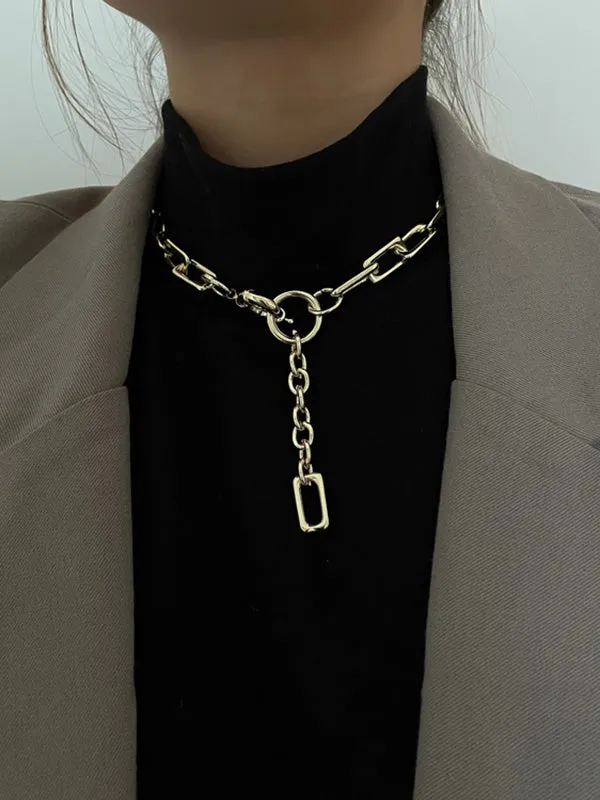 Chicmy-Simple Normcore Chain Necklace