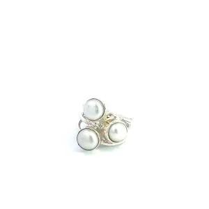 Clara Cultured Pearl Ring, Sterling Silver
