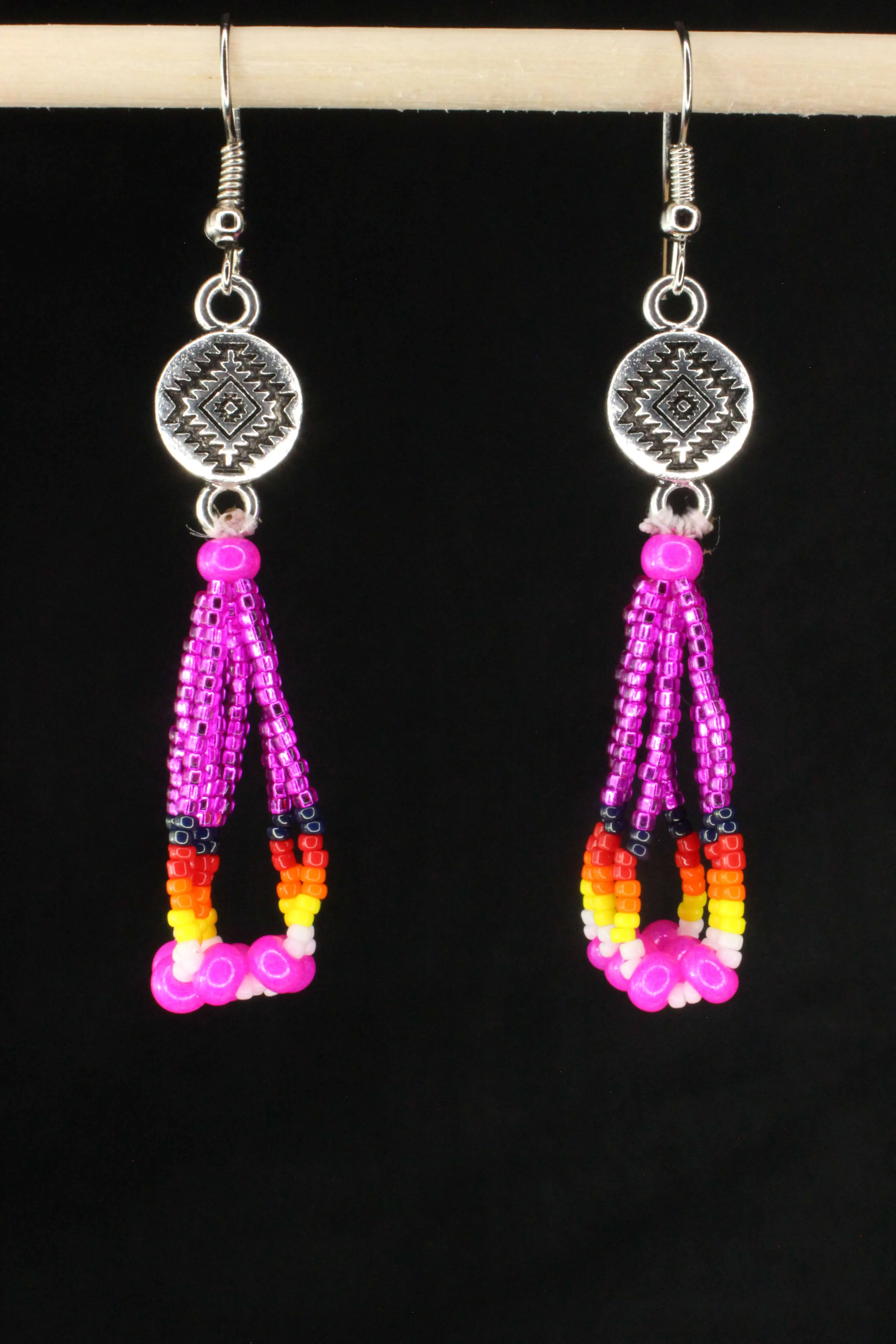 Classic Hand-Beaded Earrings