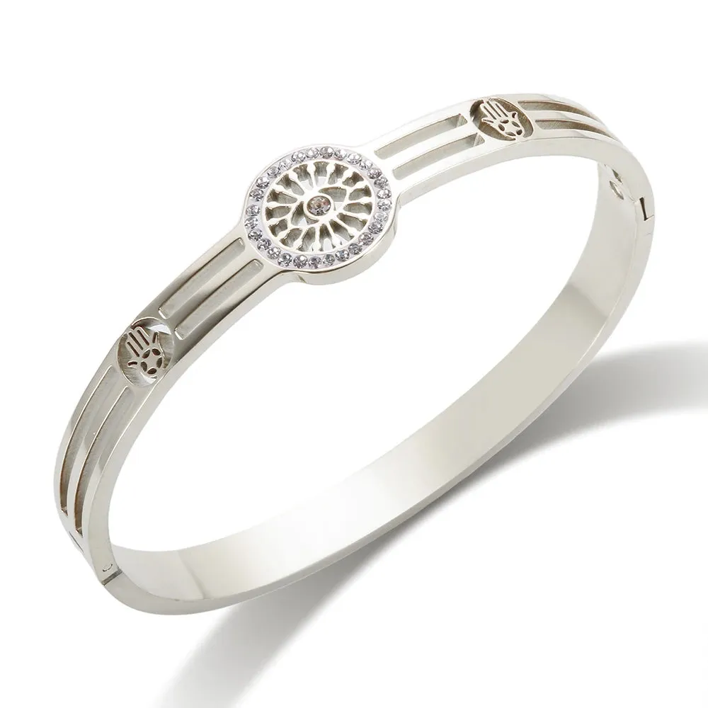 Classic Palm Bangle Bracelets Unique Eyes Zircon Bangles Jewelry Gifts