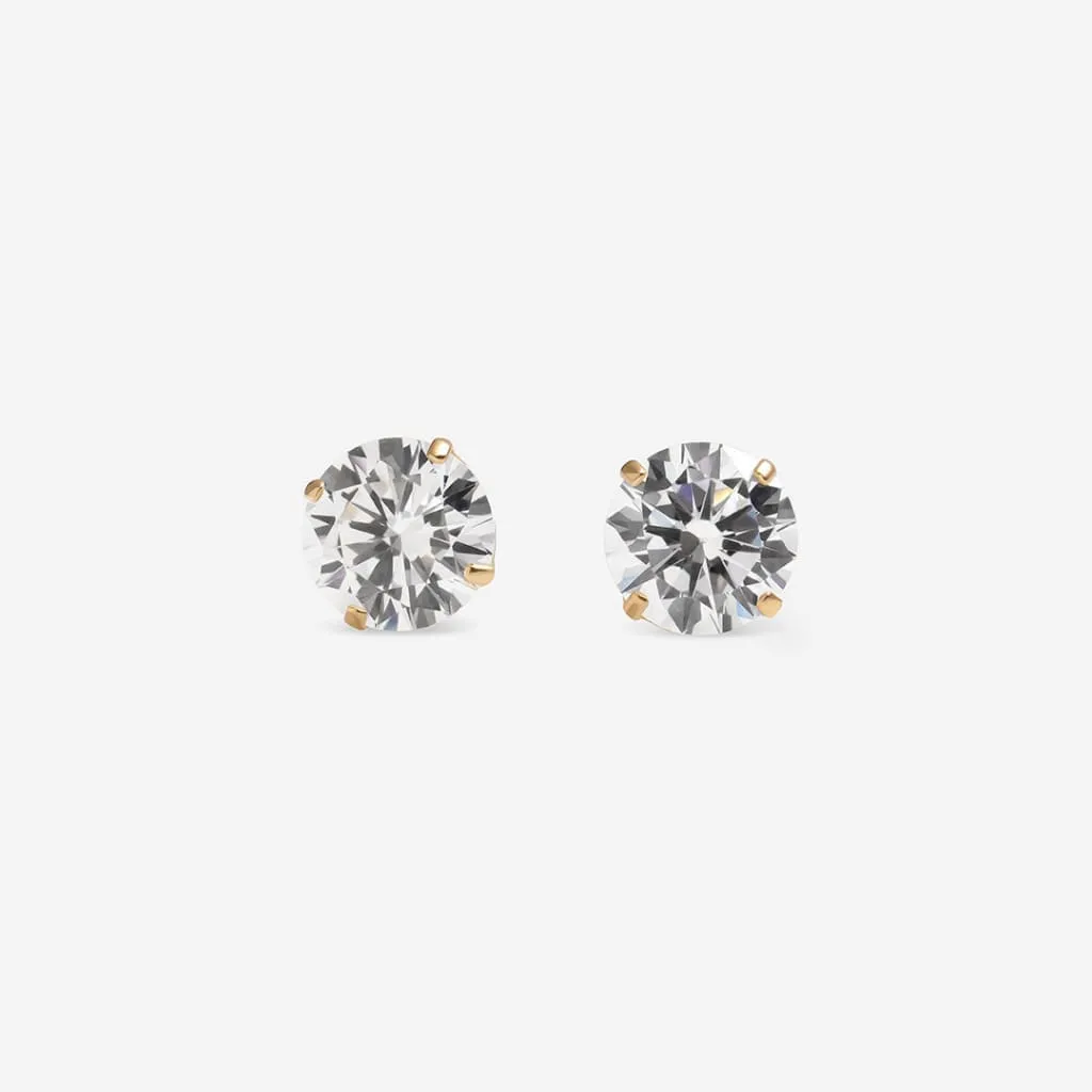 Classic Sparkle - 4mm Earrings | 9ct Gold