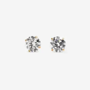 Classic Sparkle - 4mm Earrings | 9ct Gold