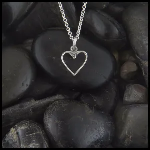 Colleen's Heart Pendant in Silver