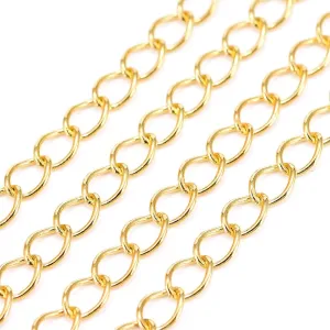 Curb Chain w. Soldered Links (10m) - Gold