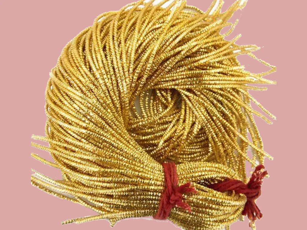 Dark Gold Nakshi / Bullion Wire